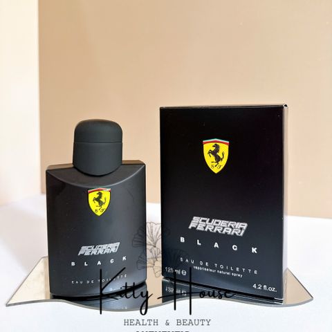 Nước Hoa Nam Scuderia Ferrari Black EDT 125ml - Hương Thơm Tươi Mát, Sang Trọng, Phong Cách Hiện Đại và Nam Tính