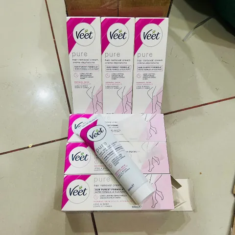 Sỉ - Thùng 6 Tuyp Kem Tẩy Lông Veet 100ml Dành Cho Da Thường - HSD 8/2026