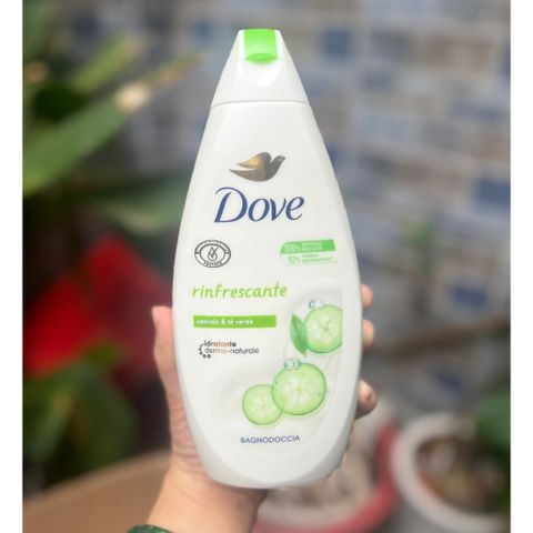 Sữa Tắm Dove Của Đức Dưỡng Ẩm Mịn Da Chống Lão Hoá 450ml Hương Dưa Leo Và trà xanh