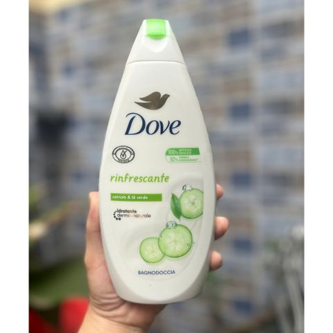 Sữa Tắm Dove Của Đức Dưỡng Ẩm Mịn Da Chống Lão Hoá 450ml Hương Dưa Leo Và trà xanh