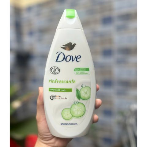 Sữa Tắm Dove Của Đức Dưỡng Ẩm Mịn Da Chống Lão Hoá 450ml Hương Dưa Leo Và trà xanh