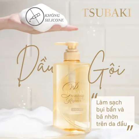 Sale - Dầu Xả Phục Hồi Ngăn Rụng Tóc TSUBAKI Premium 490ml