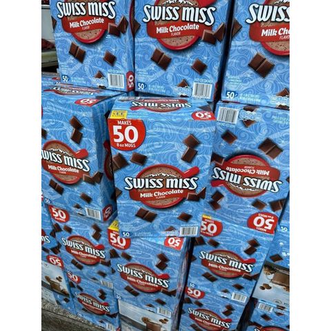 HSD 6/2026 Bột Cacao Sữa Swiss Miss Hộp 50 Gói 1.95kg