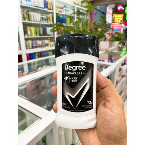 Lăn Sáp Khử Mùi Nam Degree Men 72h UltraClear+ Black +White 76gr - Hàng Mỹ