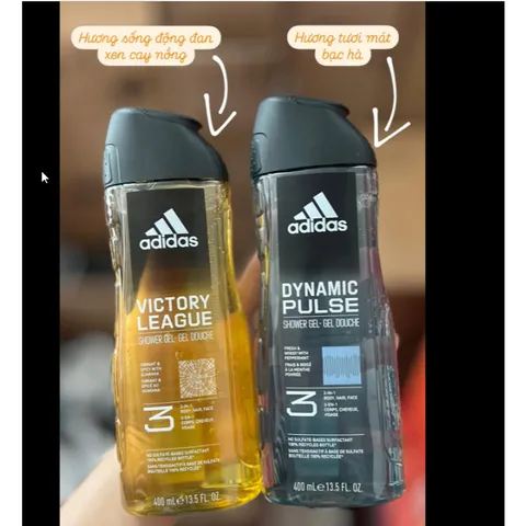 Sữa Tắm Adidas I400ml - Gel Tắm Hương Nước Hoa Cho Nam