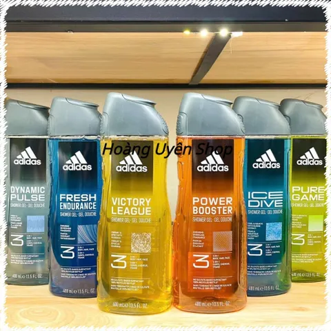 400ml - Sữa Tắm Gội Rửa Mặt Adidas Shower Gel Cho Nam - Chọn mùi
