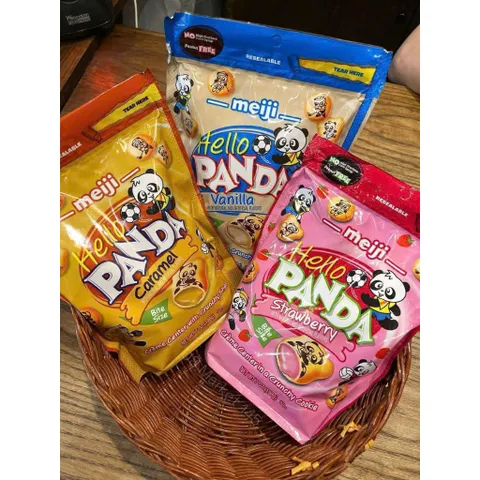 [ HSD 2/2026 ] BÁNH GẤU HELLO PANDA NHÂN KEM SỮA 198g