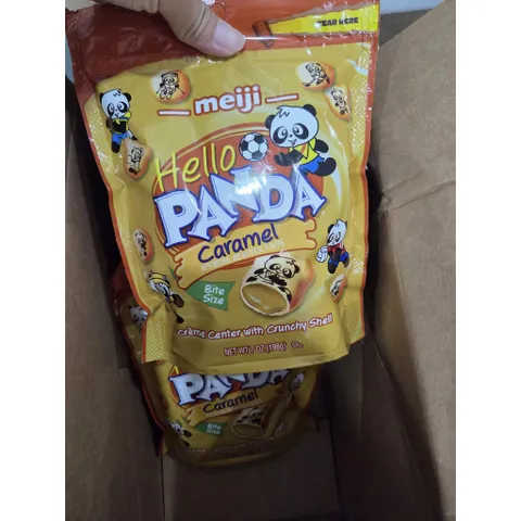 [ HSD 2/2026 ] BÁNH GẤU HELLO PANDA NHÂN KEM SỮA 198g