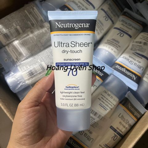 (Date 8/2027) Kem Chống Nắng Neutrogena Ultra Sheer Dry Touch SPF 70