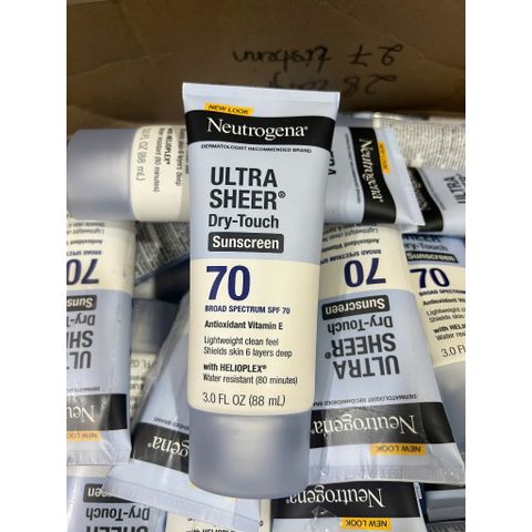 (Date 8/2027) Kem Chống Nắng Neutrogena Ultra Sheer Dry Touch SPF 70