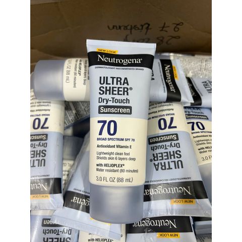 (Date 8/2027) Kem Chống Nắng Neutrogena Ultra Sheer Dry Touch SPF 70