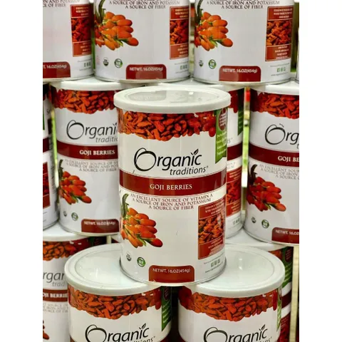 ( Mẫu mới Tem Nổi ) kỷ Tử Organic Traditions GoJi Berries 454g made in USA( date 6/27)