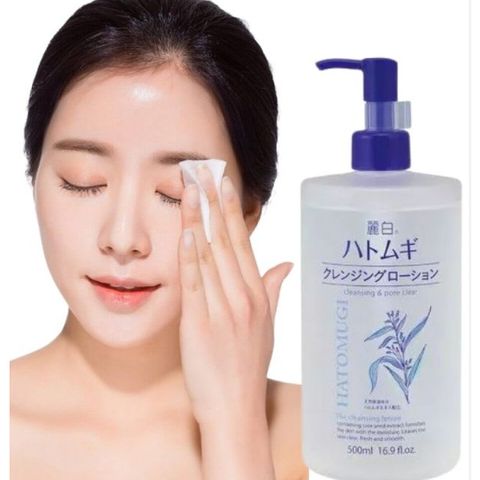 Nước Tẩy Trang Làm Sạch Sâu Và Dưỡng Ẩm Hatomugi Cleansing & Pore Clear Nhật Bản - 500ml
