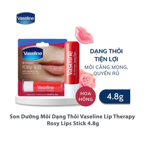 Son Dưỡng Môi Vaseline Rosy lips Dạng Thỏi 4.8g