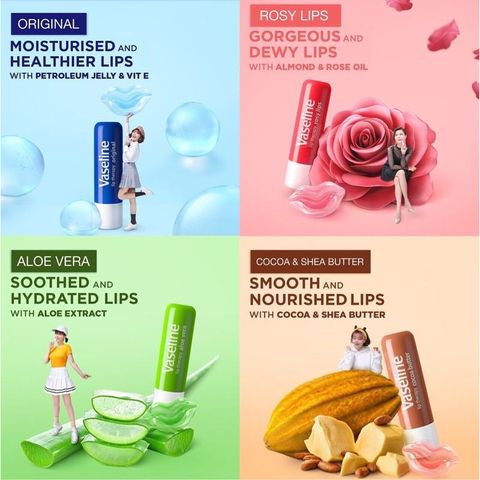 Son Dưỡng Môi Vaseline Rosy lips Dạng Thỏi 4.8g
