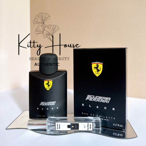Nước Hoa Nam Scuderia Ferrari Black EDT 10ml - Hương Thơm Tươi Mát, Nam Tính, Phong Cách Hiện Đại, Quyến Rũ