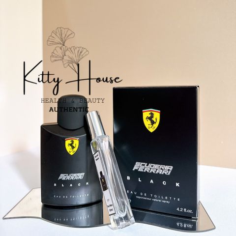 Nước Hoa Nam Scuderia Ferrari Black EDT 10ml - Hương Thơm Tươi Mát, Nam Tính, Phong Cách Hiện Đại, Quyến Rũ