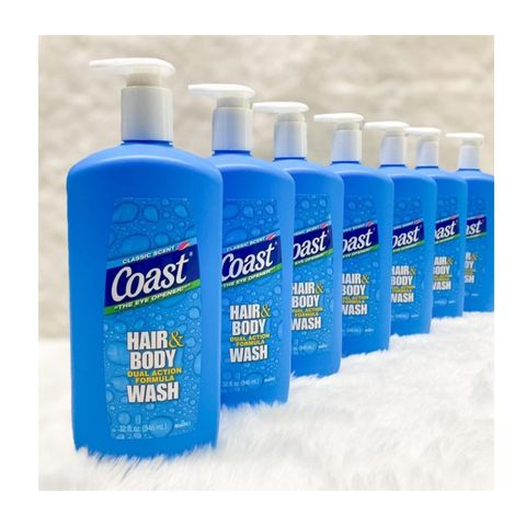 Sữa Tắm Gội Coast 946ml cho nam, Hàng Mỹ chai lớn