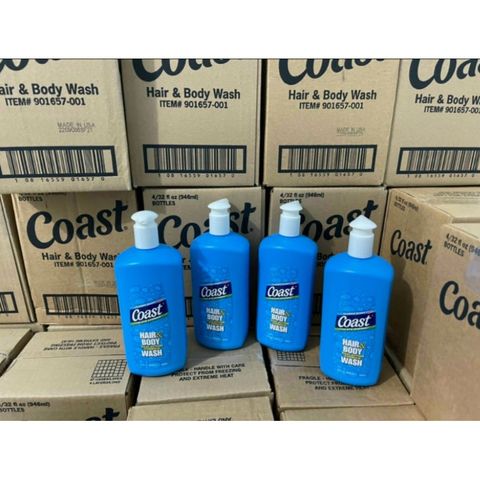 Sữa Tắm Gội Coast 946ml cho nam, Hàng Mỹ chai lớn