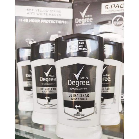 Sáp khử mùi nam Degree Ultraclear Black+White 76g Sáp TRắng