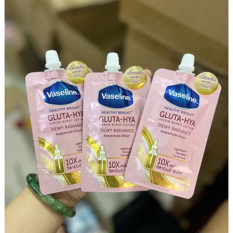 Combo 3 Gói Sữa Dưỡng Thể Vaseline 50X 30ml dưỡng trắng da có chống nắng 30ml