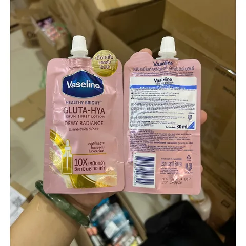 Combo 3 Gói Sữa Dưỡng Thể Vaseline 50X 30ml dưỡng trắng da có chống nắng 30ml