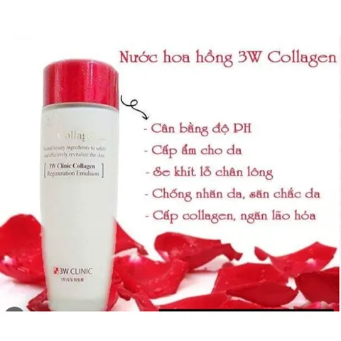 HCM - Nước hoa hồng collagen 3w clinic Regeneration Softener 150ml