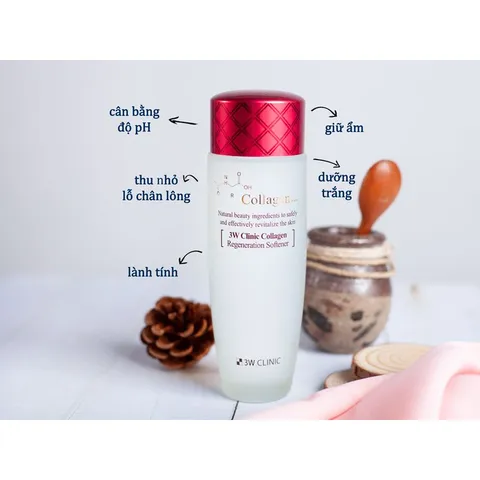 HCM - Nước hoa hồng collagen 3w clinic Regeneration Softener 150ml