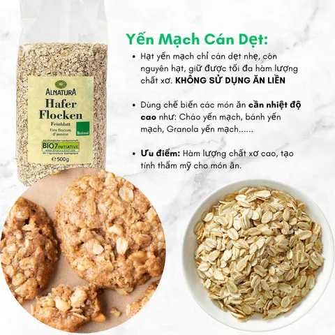 HCM - Combo 10 gói yến mạch đức hafer flocken 500g