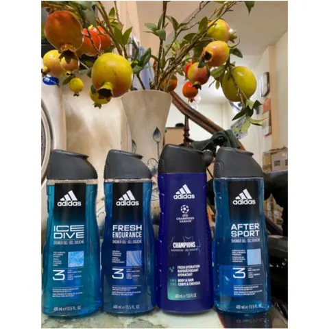 Gel Tắm Gội 3in1 Adidas 400ml ( mẫu mới 2024) đủ mùi