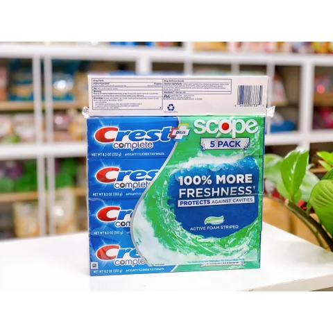 [Tuýp 178g/232g ] Kem đánh răng Crest Complete Scope Pro Advance Freshness của Mỹ