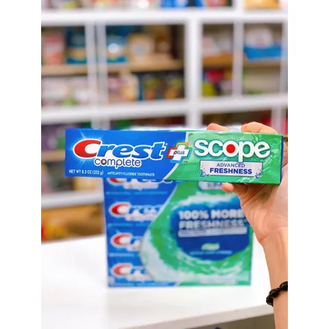 [Tuýp 178g/232g ] Kem đánh răng Crest Complete Scope Pro Advance Freshness của Mỹ