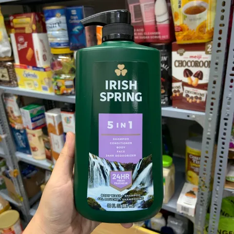 [MẪU MỚI 887ML] Sữa Tắm Gội toàn thân cho nam tươi mát 24h Irish Spring  -  Hàng Mỹ