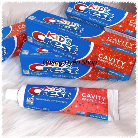 [Tuýp lớn 130g] Kem Đánh Răng Crest Kid’s của Mỹ -Kem Đánh Răng Trẻ Em