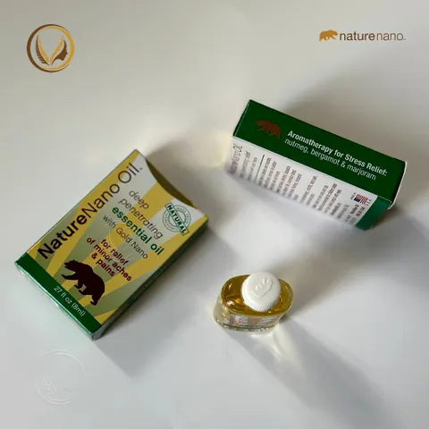 Dầu con Gấu Nature Nano Oil Nanogize -Dầu gió thiên nhiên hiệu con gấu Nhập Khẩu Mỹ Nature Nano Oil 8ml