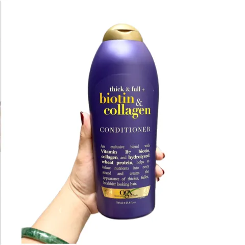 Dầu Xả Tóc Biotin Collagen OGX ngăn rụng tóc 750ml (bản mỹ không vòi)