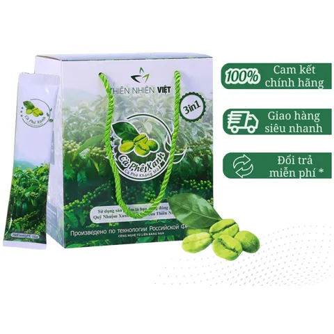 Cà Phê Xanh Thiên Nhiên Việt  30 gói (cà phê hòa tan)
