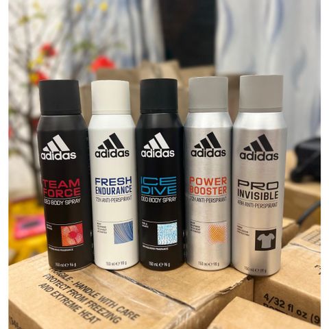 Xịt Khử Mùi Adidas 150ml - Mẫu Mới - Xịt thơm toàn thân