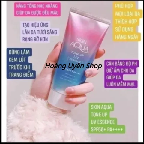 Kem Chống Nắng Nhật Bản Skin Aqua nâng tone trắng sáng Tone up UV SPF 50+ PA++++ 80gr