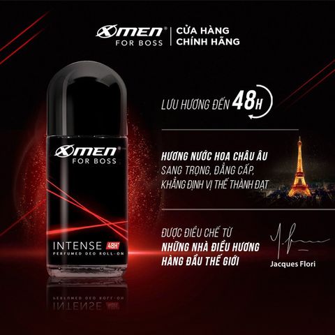 Lăn Khử Mùi Nam X-Men For Boss 40ml - Khử Mùi Ngăn Điều Tiết Mồ Hôi Nam Giới