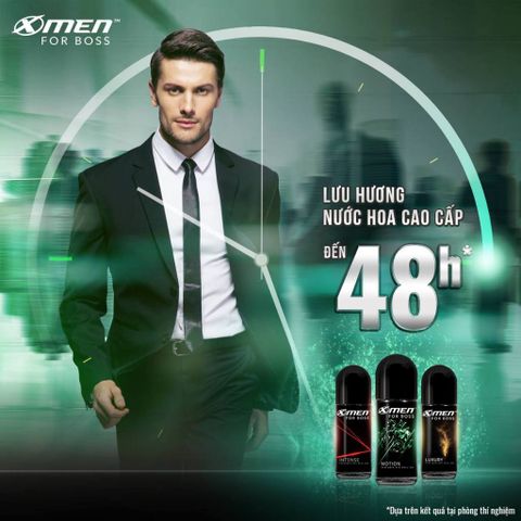 Lăn Khử Mùi Nam X-Men For Boss 40ml - Khử Mùi Ngăn Điều Tiết Mồ Hôi Nam Giới