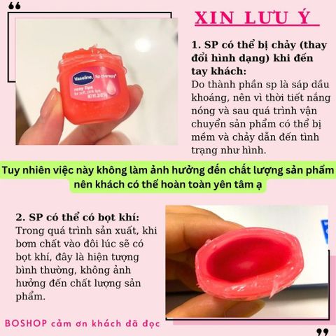 Hũ Dưỡng Môi Vaseline Lip Therapy 7g - Đủ Mùi Hương