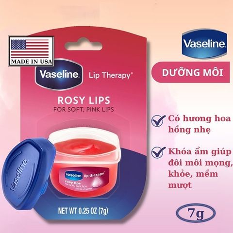 Hũ Dưỡng Môi Vaseline Lip Therapy 7g - Đủ Mùi Hương