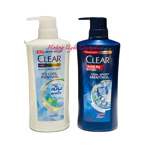 Dầu Gội Clear Thái Lan 390ml - Mát Lạnh Sảng Khoái