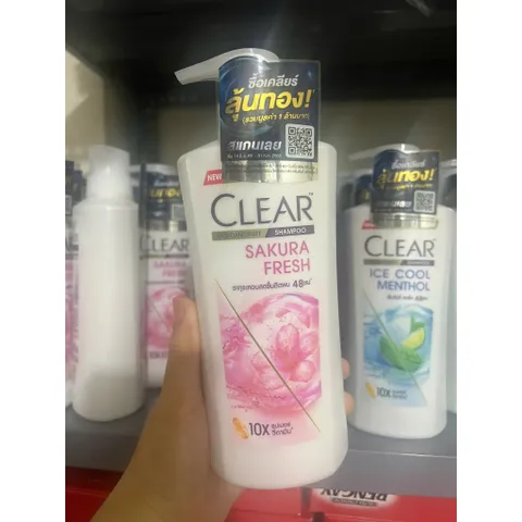 Dầu Gội Clear Thái Lan 390ml - Mát Lạnh Sảng Khoái