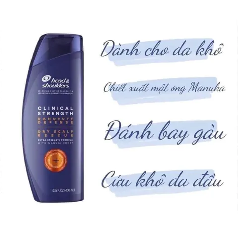 Dầu Gội Ngăn Ngừa Gàu Head & Shoulders Clinical Strength 400ml - Hàng mỹ