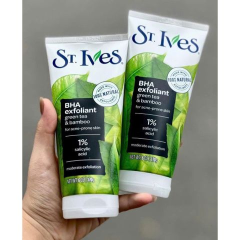 ( MẪU MỚI ) NHẬP KHẨU MỸ  SỮA RỬA MẶT-TẨY TẾ BÀO CHẾT ST.IVES 170gr