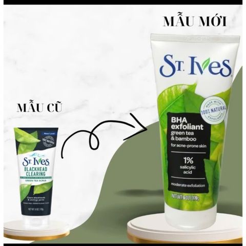 ( MẪU MỚI ) NHẬP KHẨU MỸ  SỮA RỬA MẶT-TẨY TẾ BÀO CHẾT ST.IVES 170gr
