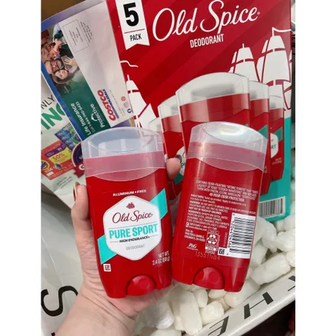 Lăn Khử Mùi OLD SPICE 85g sáp xanh - Hàng mỹ - hương cam chanh không nồng - không vàng áo Lăn buồm đỏ