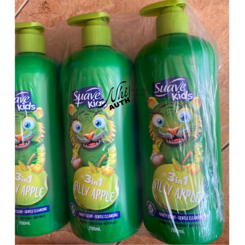 HCM- Sữa tắm, gội, xả Suave Kids 3 in 1Mỹ 700ml - Mẫu Mới